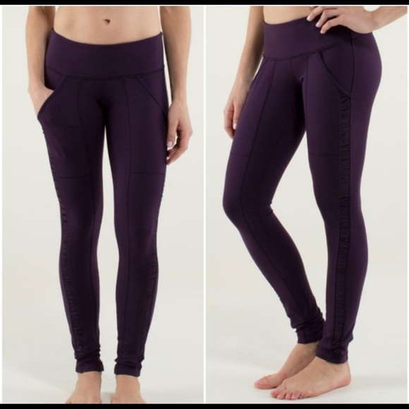 Lululemon Practice Daily Ruched Tuxedo Stripe size 12 - Picture 2 of 8